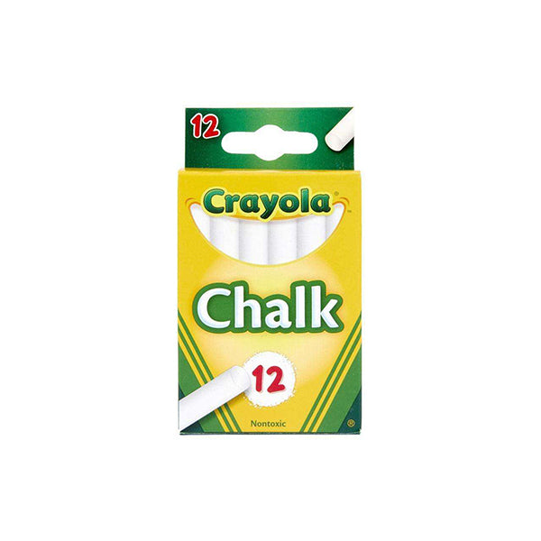 Crayola Non Toxic White Chalk 12PCS