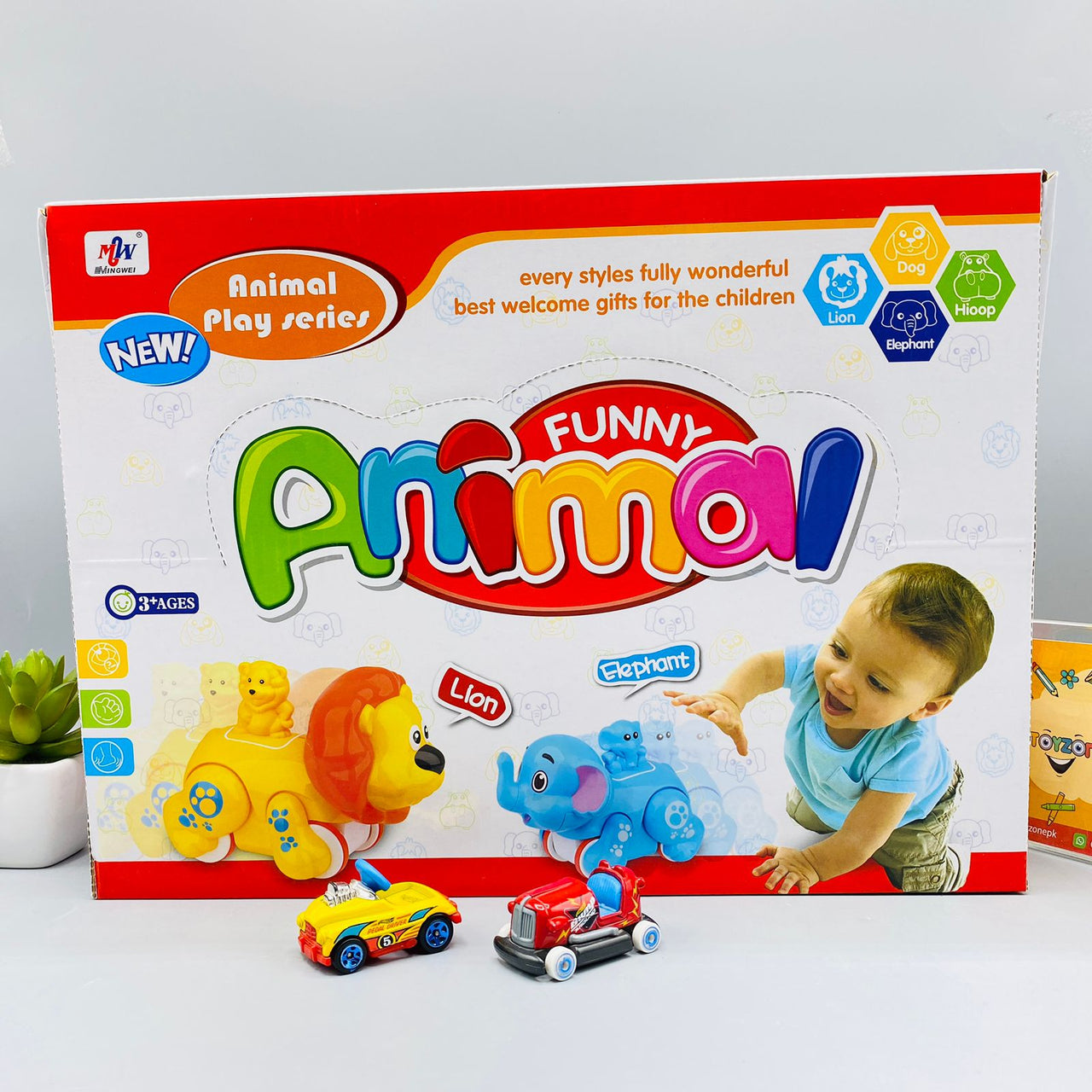 Cute Animal Friction Car