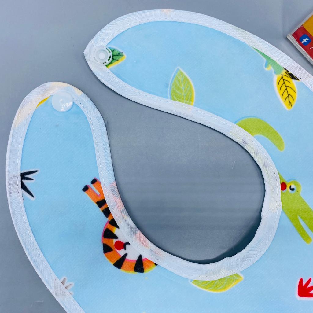 Pack of 2 Multicolor Cartoons Baby Bibs