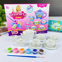 Thumbnail for diy painting ceramic tea set