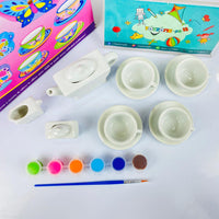Thumbnail for diy painting ceramic tea set
