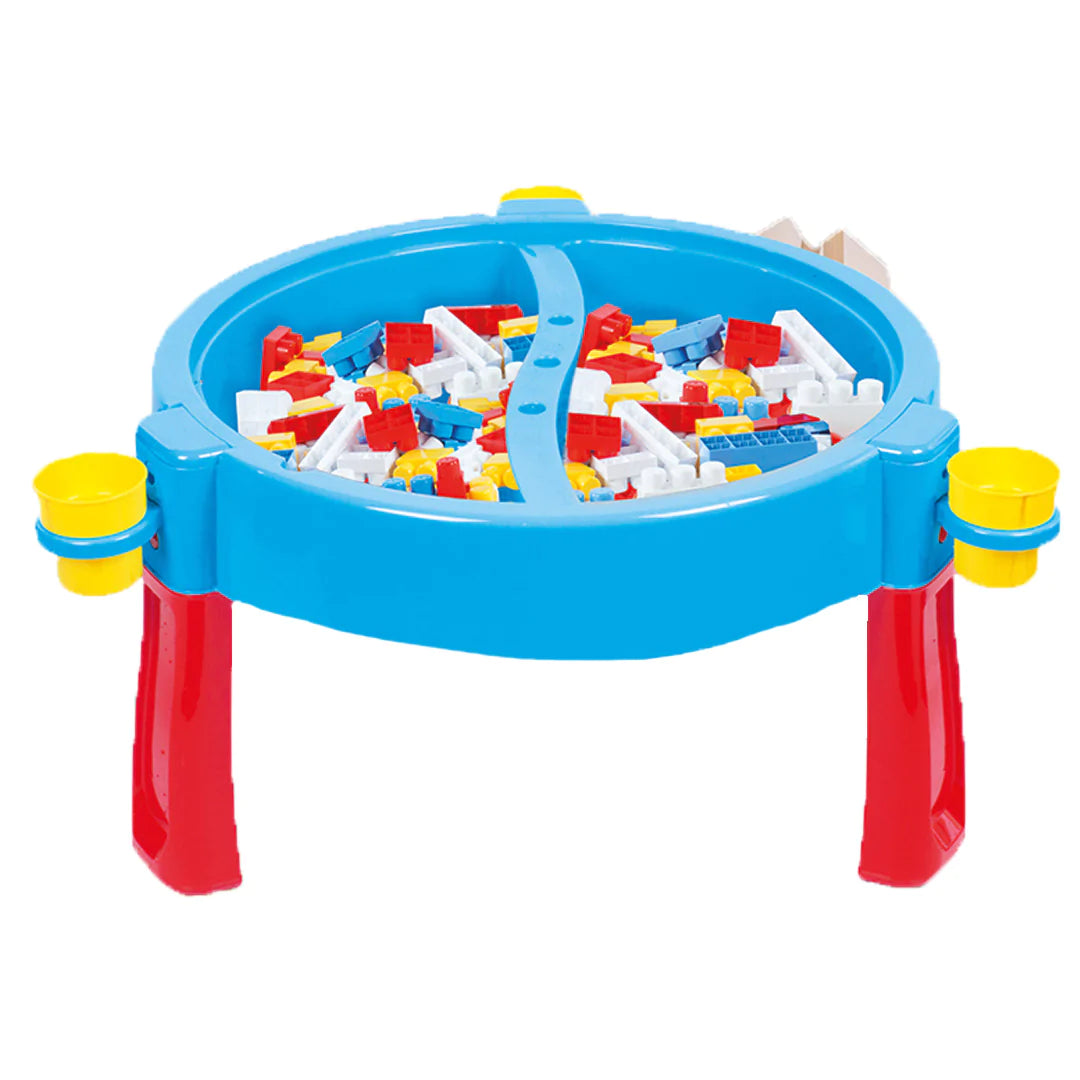 dolu activity table with 100 pcs jumblocks