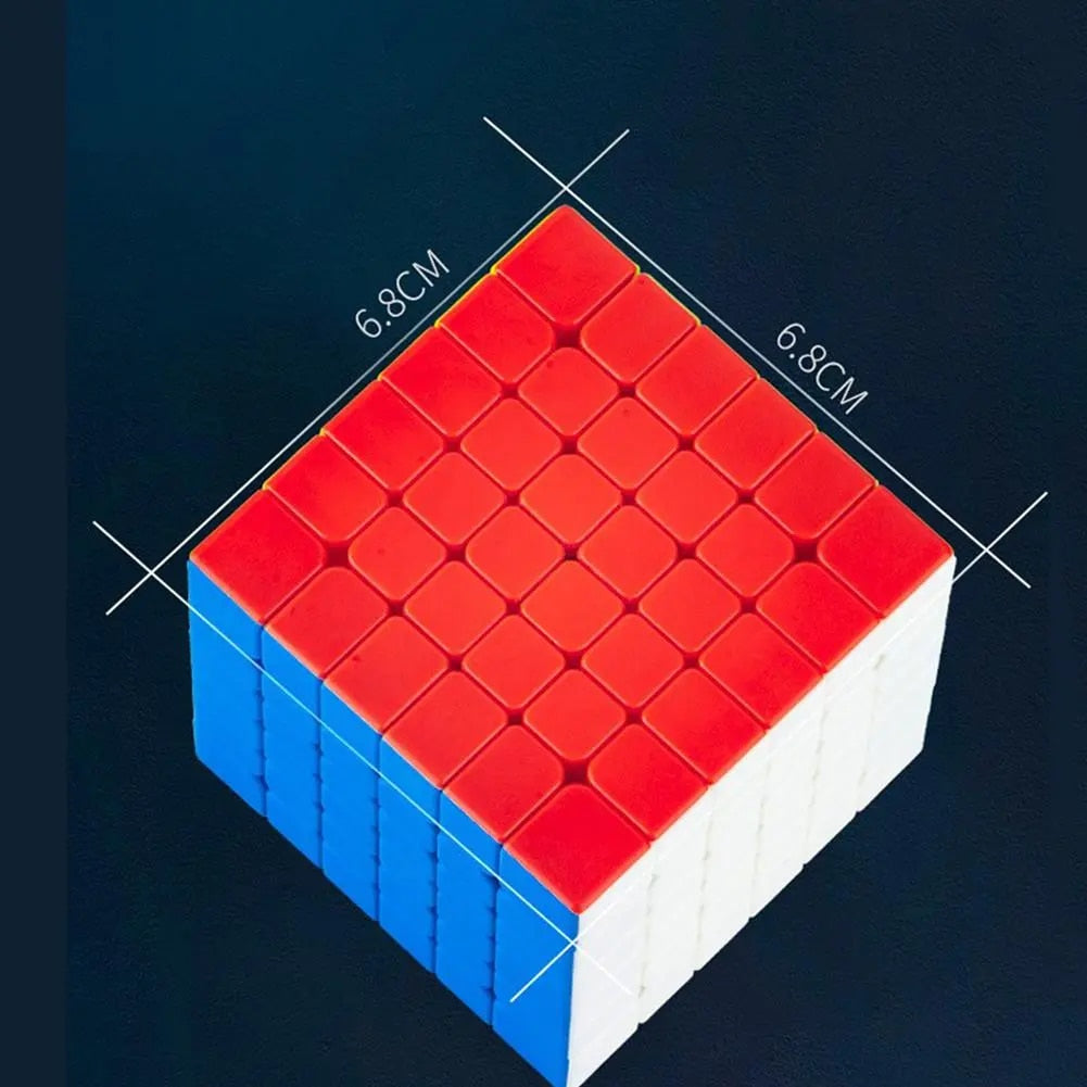 MO YU Magnetic Sticker less Magic Cube 6X6
