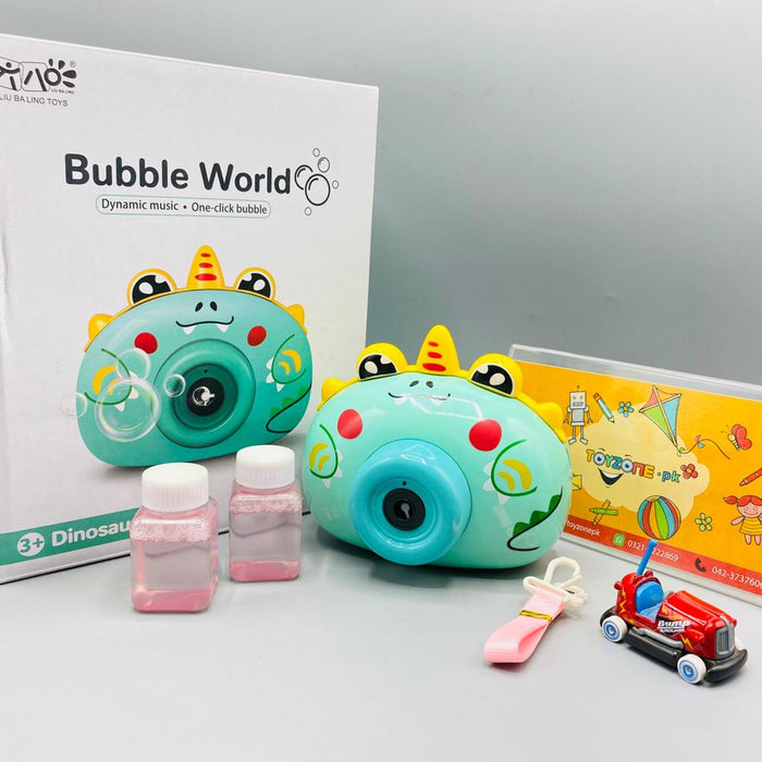 dinosaur shaped bubble camera