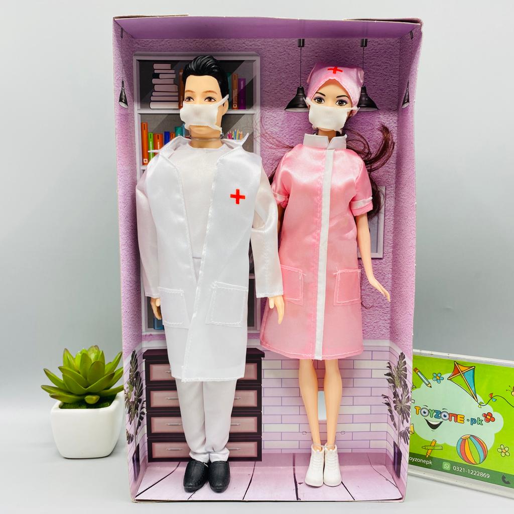 doctor and nurse doll set