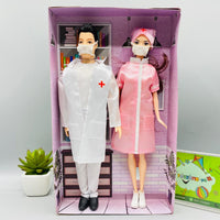 Thumbnail for doctor and nurse doll set