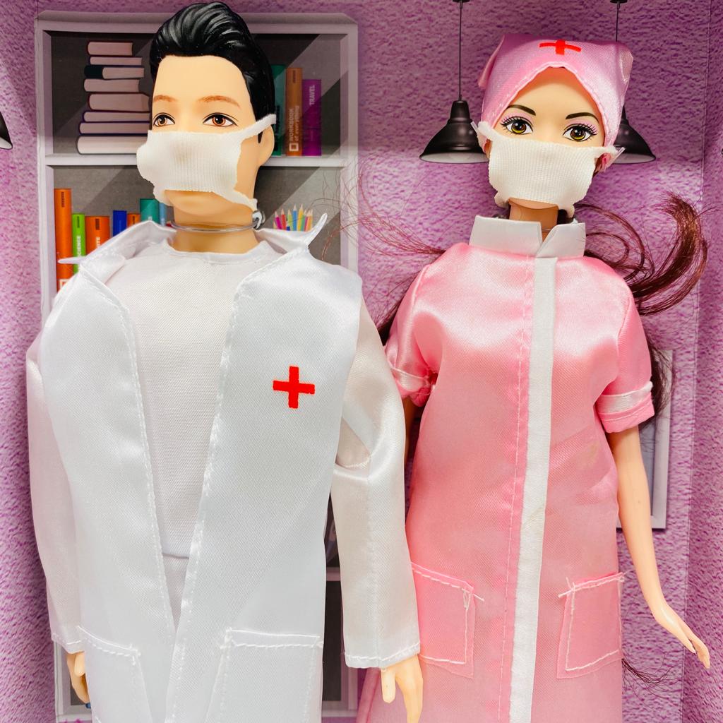 doctor and nurse doll set