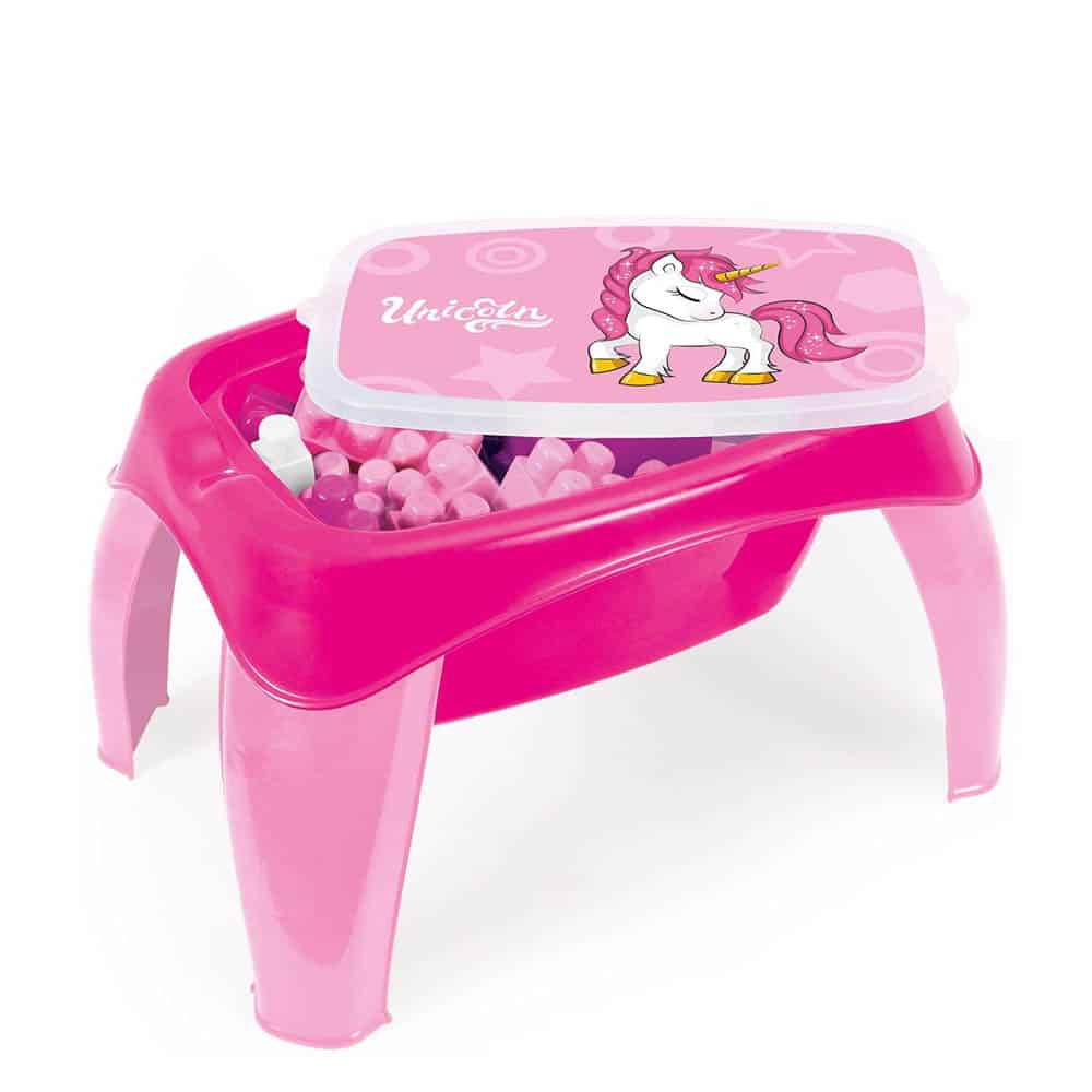dolu unicorn activity table with jumblocks 30 pcs