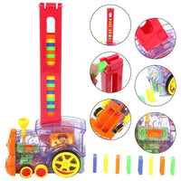 Thumbnail for domino train toy set with 83 pieces