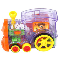 Thumbnail for domino train toy set with 83 pieces