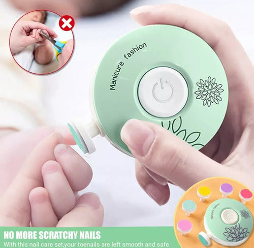Electric Baby Nail Trimmer with 6 Grinding