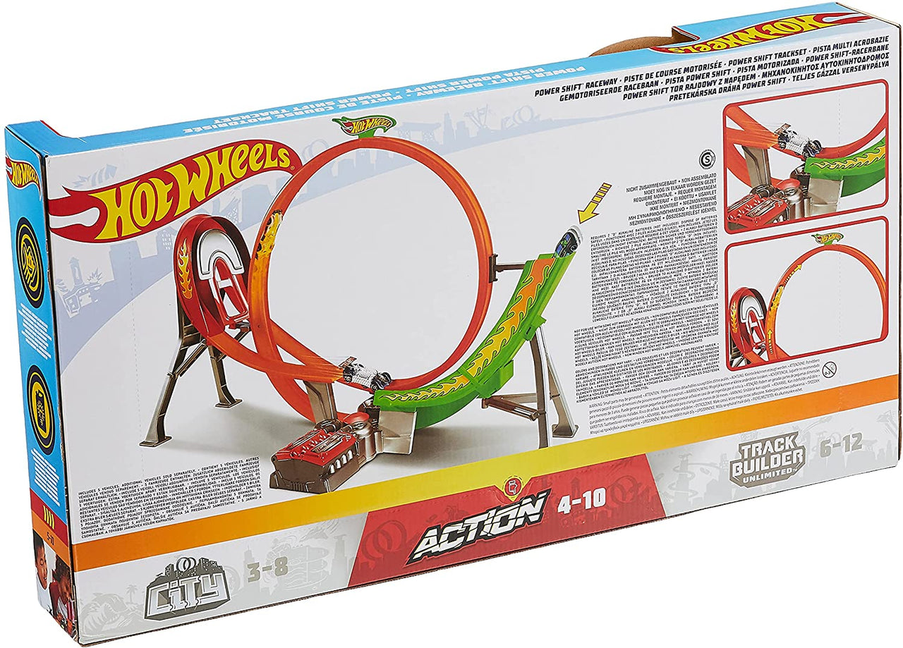 Hot Wheels FCF18 Super Power Shift Raceway Track Set for Kids