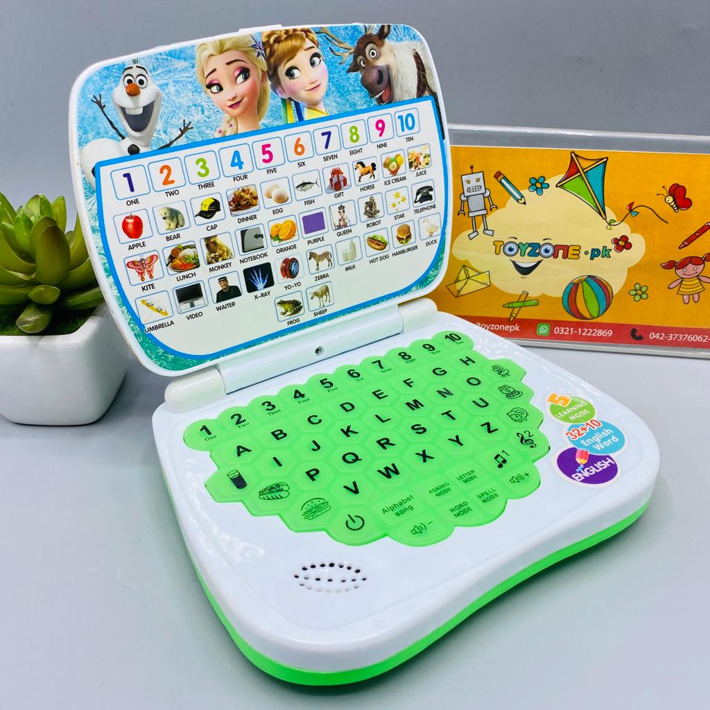 frozen themed mini learning laptop for kids