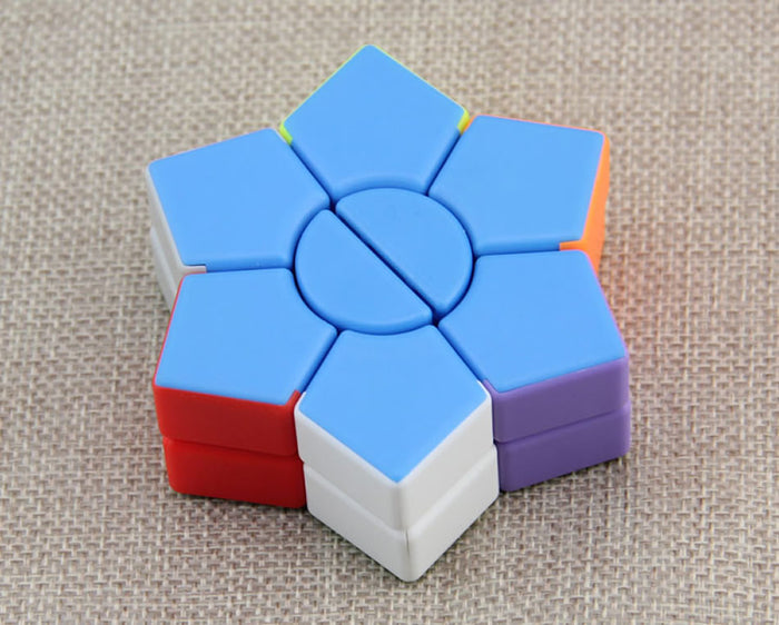 2-Layers Hexagonal Shape Magic Cube Star Shape Puzzle