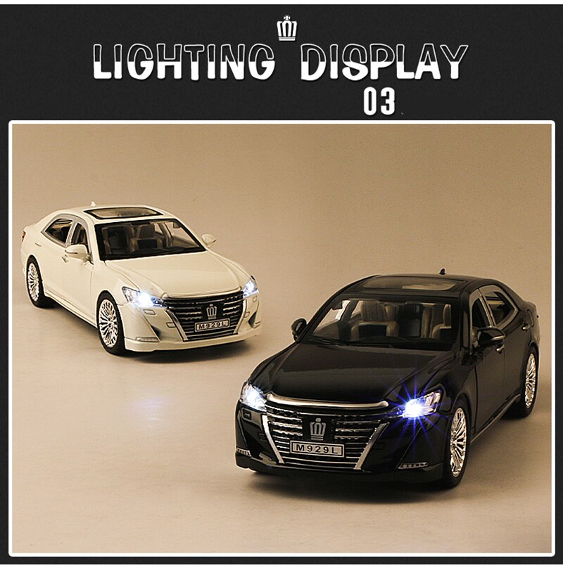 Diecast Toyota Crown Pull Back Car 1:24 Scale