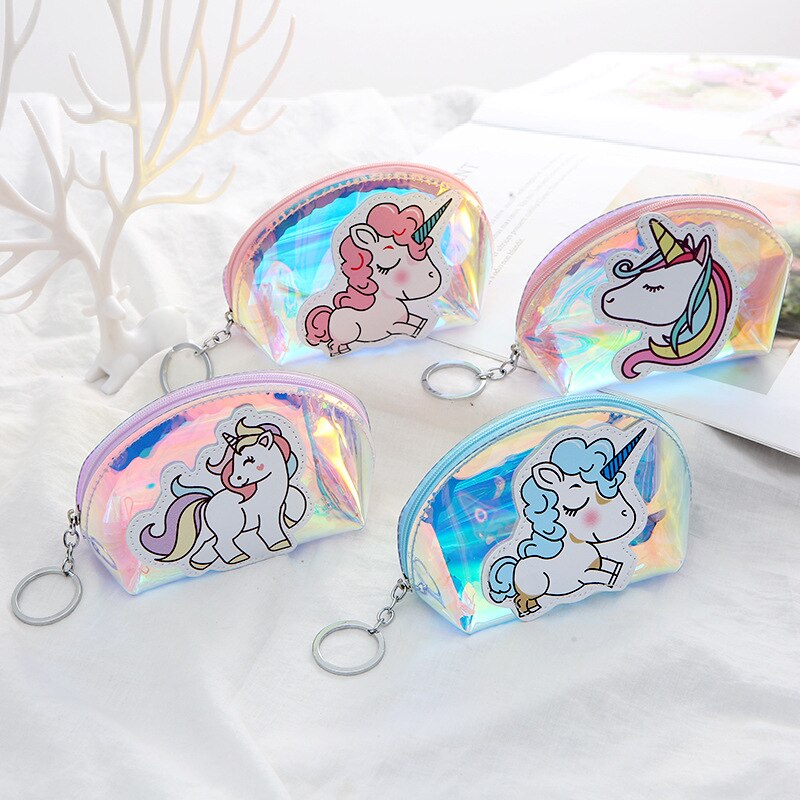 Unicorn Keychain Transperent Bag
