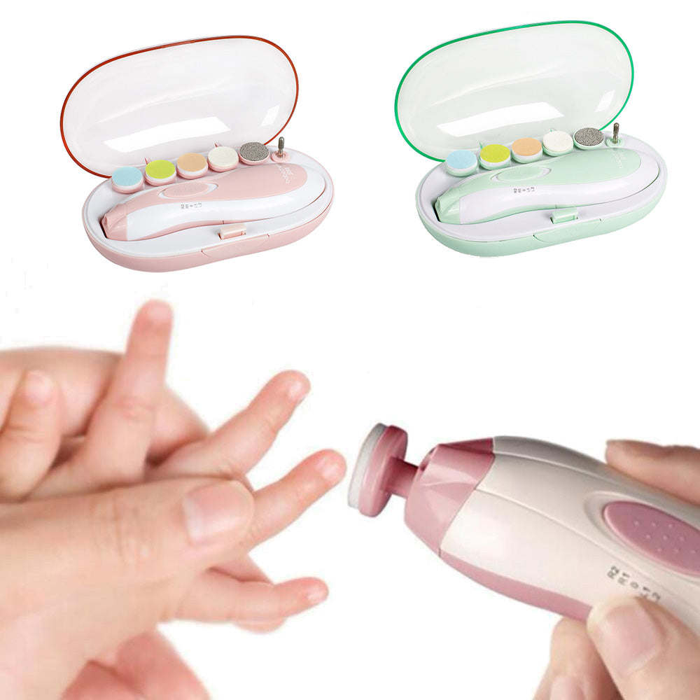 Baby 6 in1 Electric Adult Baby Nail Clipper Manicure & Pedicure Newborn