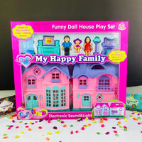 Thumbnail for happy family doll house in a villa style