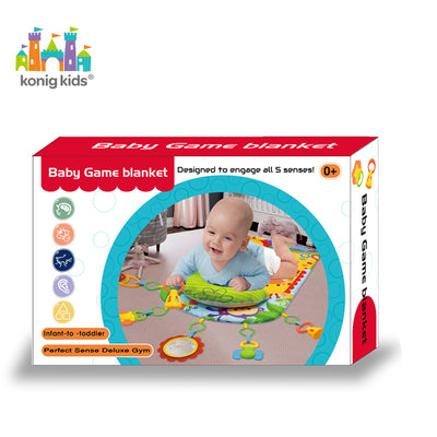 Baby Activity Soft Blanket with Rattle
