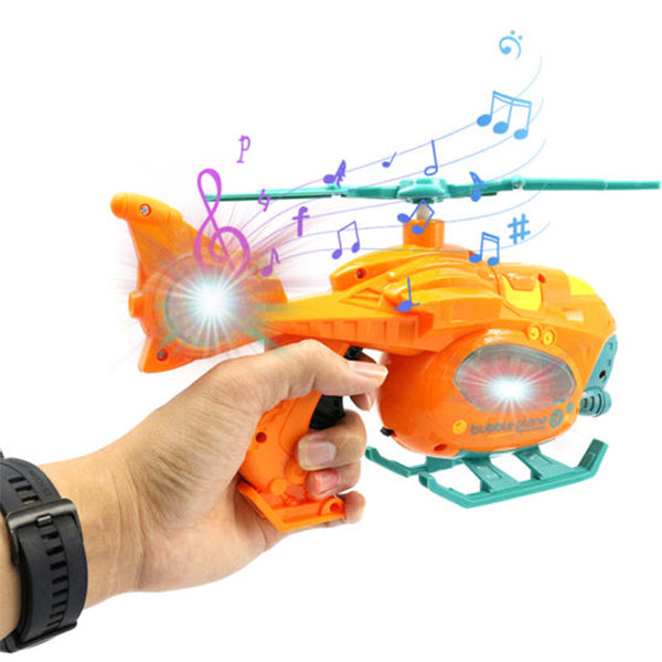 helicopter bubble machine with light and sound