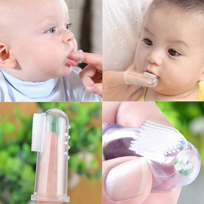 High Quality Silicone Finger Toothbrush - 2 Pcs