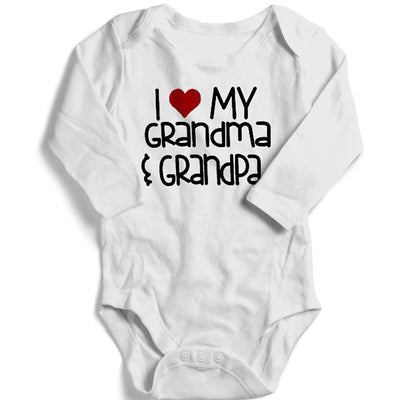 I Love My Grandma Grandpa Romper