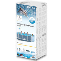 Thumbnail for intex 15 x 48prism frame pool with water filter pump