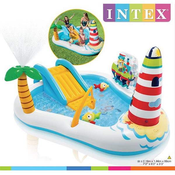 Buy INTEX Fishing Fun Inflatable Pool 218 x 188 x 99 cm Online In