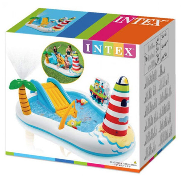intex fishing fun inflatable pool 218 x 188 x 99 cm