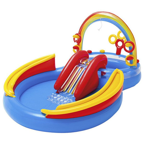 intex rainbow ring play center 99 l x 64 w x 45 h