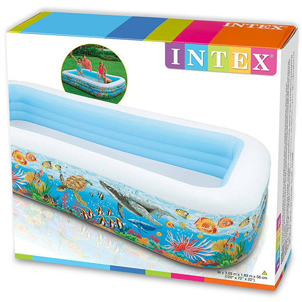 intex swim center tropical reef family pool 120 l x 72 w 22 h