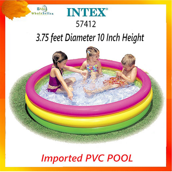 Tanning Pool With Sprinkler Intex Sunset Glow Inflatable Kiddie