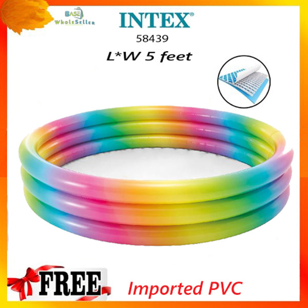 intex wild geometry 3 ring rainbow swimming pool 5 feet