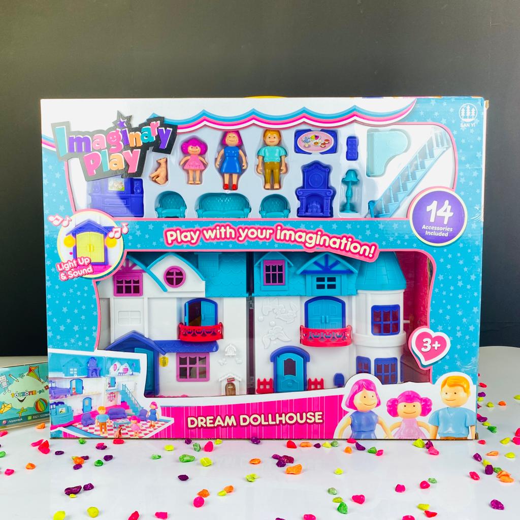 imaginary play dream doll house
