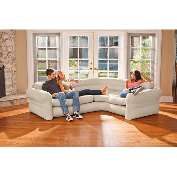 intex comfortable corner sofa 101 x 80 x 30