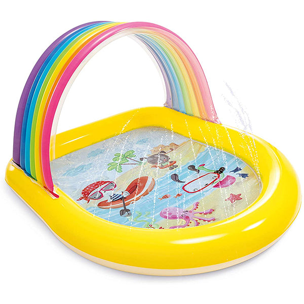 intex rainbow arch spray pool 58 x 51 x 34