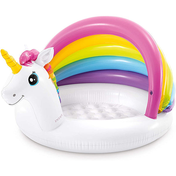 intex unicorn baby pool hood 127x102x69 cm