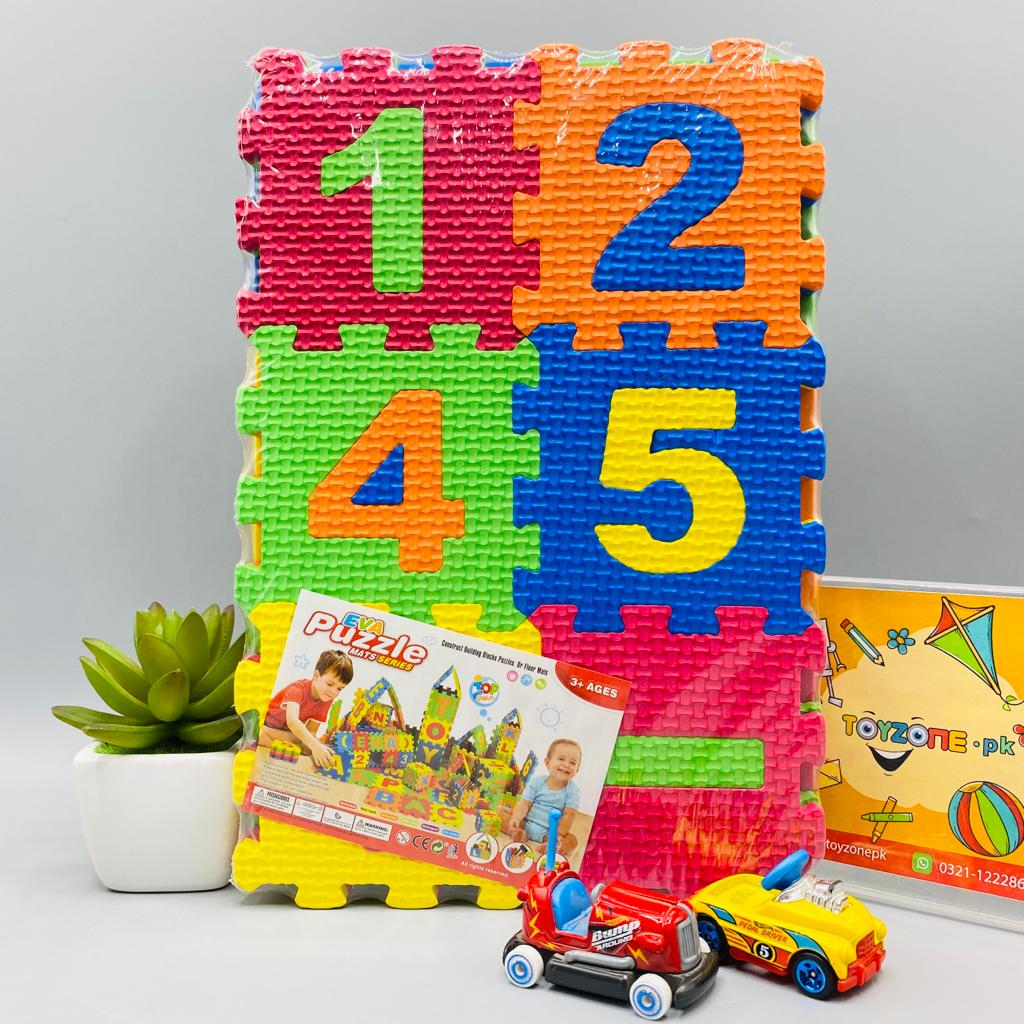 kids floor foam mat 3 pcs numbers