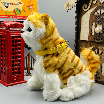 Punched Face Persian Toy-Cat (Orange and White)