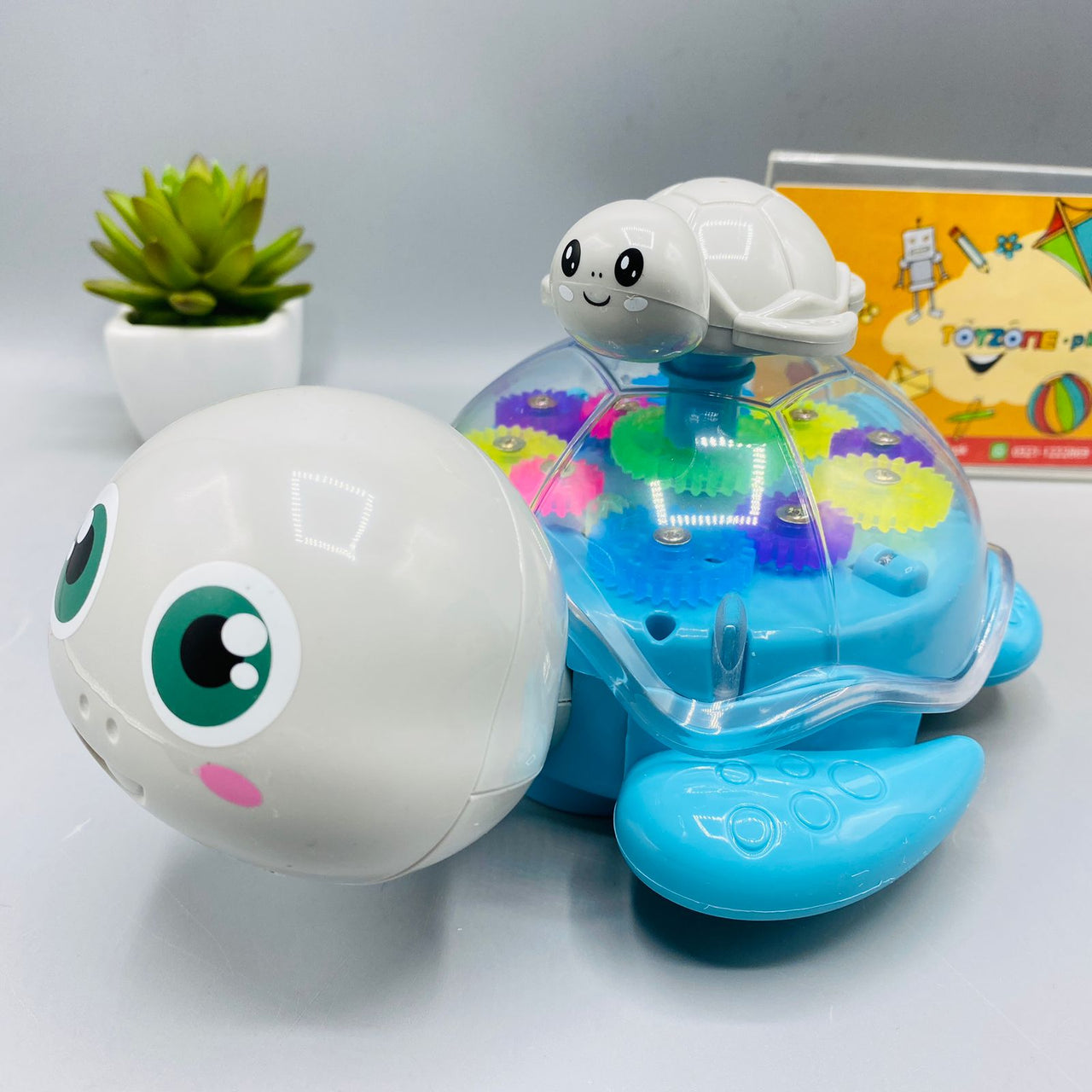 lucency gear turtle with light and sound