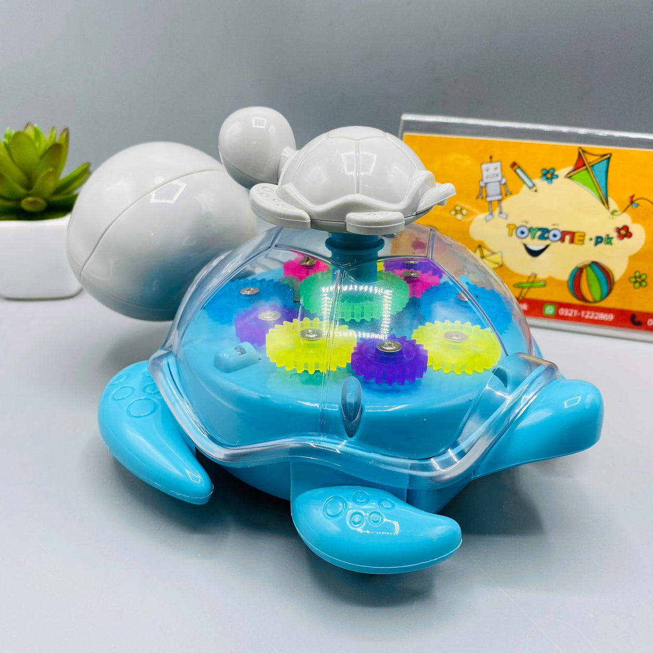 lucency gear turtle with light and sound