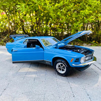 Thumbnail for Maisto 1:18 1970 Ford Mustang Mach- Blue