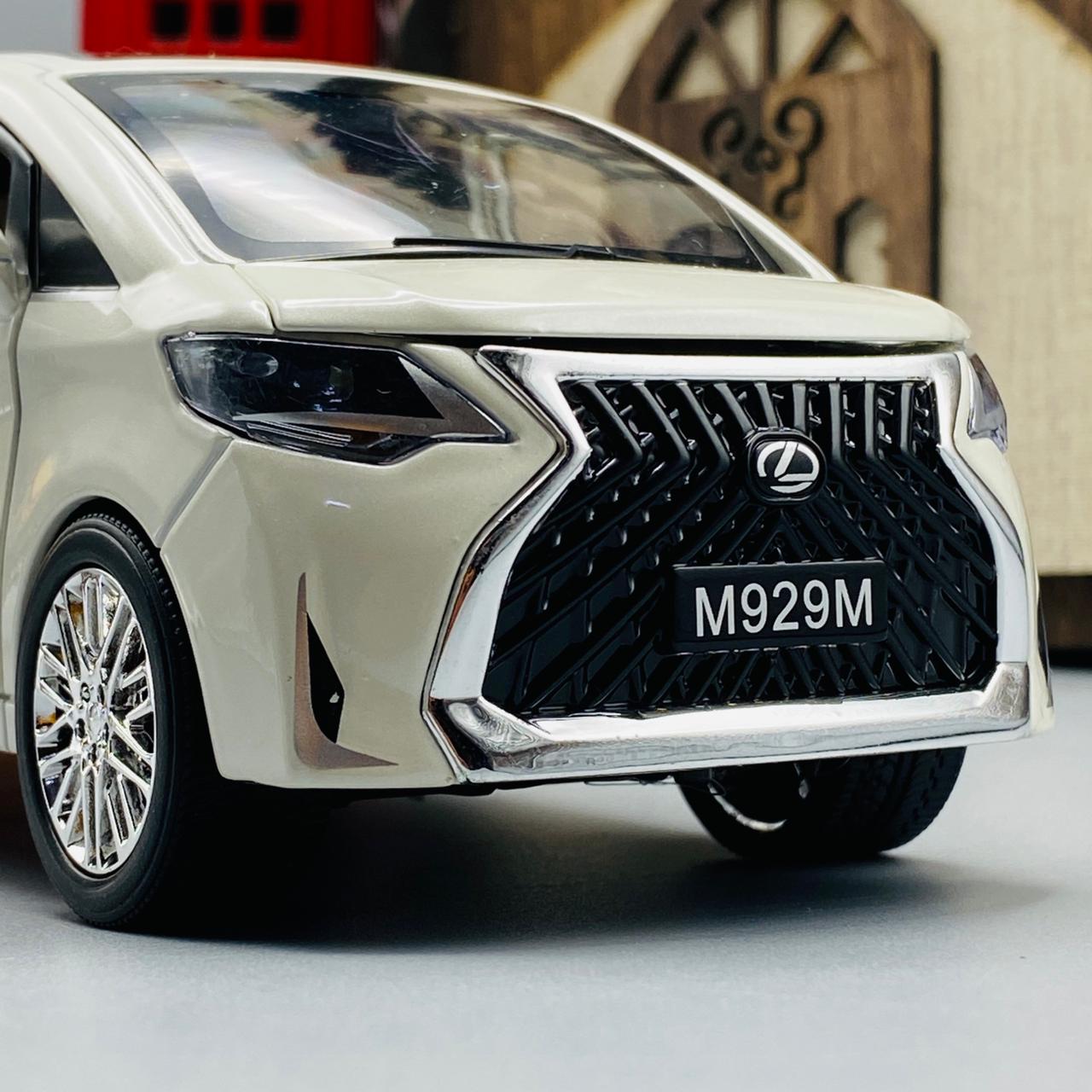 model van lexus lm30oh black golden 1 24 scale