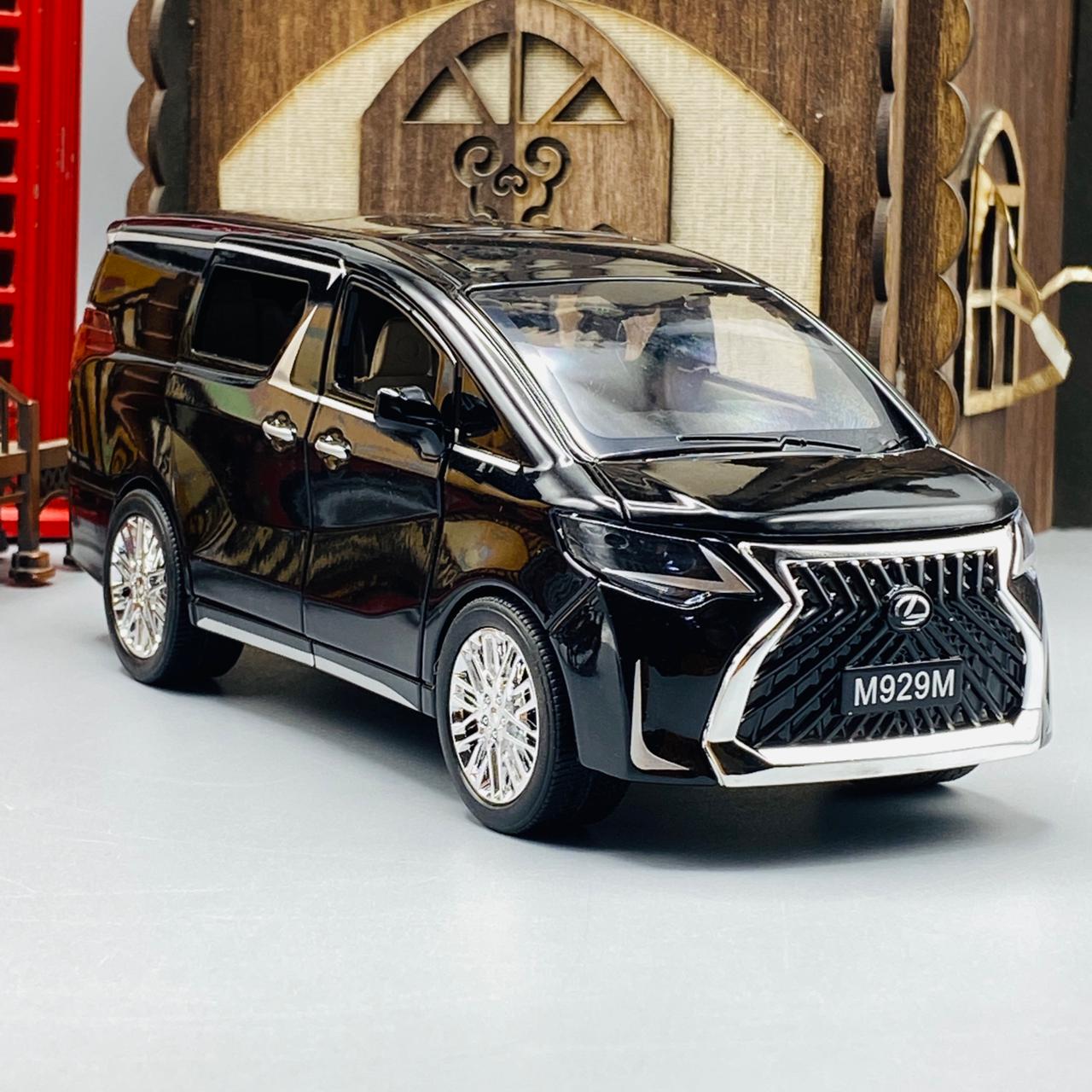 model van lexus lm30oh black golden 1 24 scale