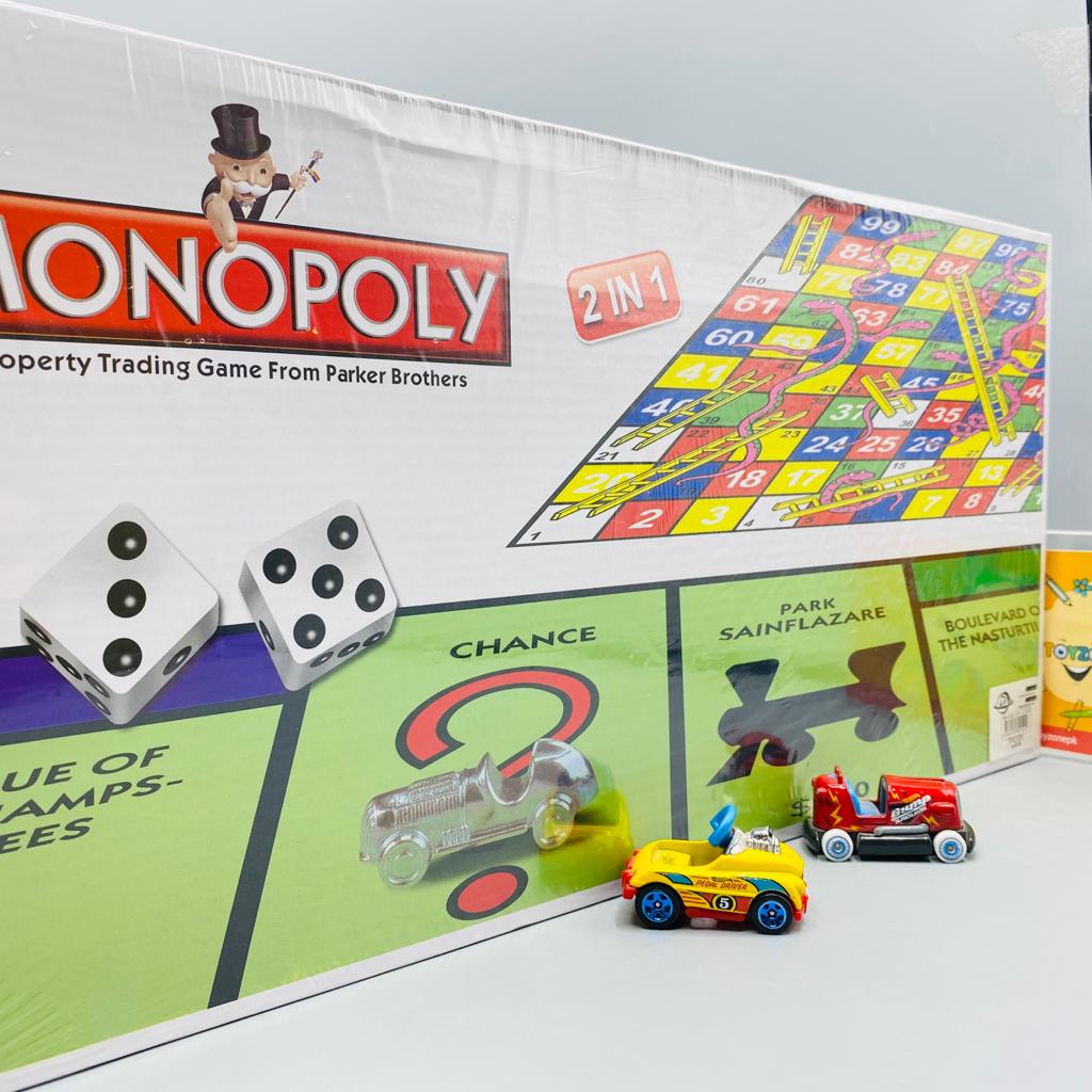 2 in 1 Monopoly Property Trading Game