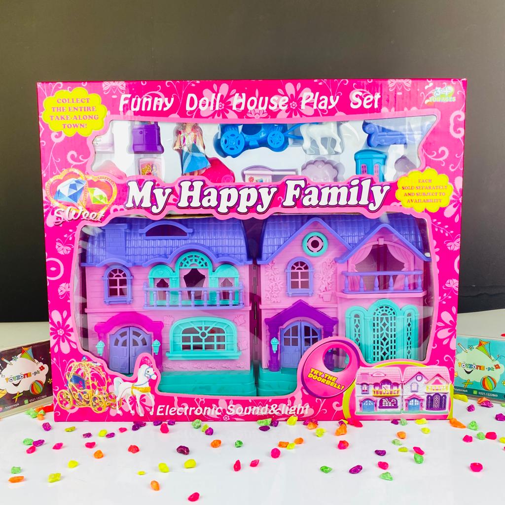 my happy family light and sound doll house