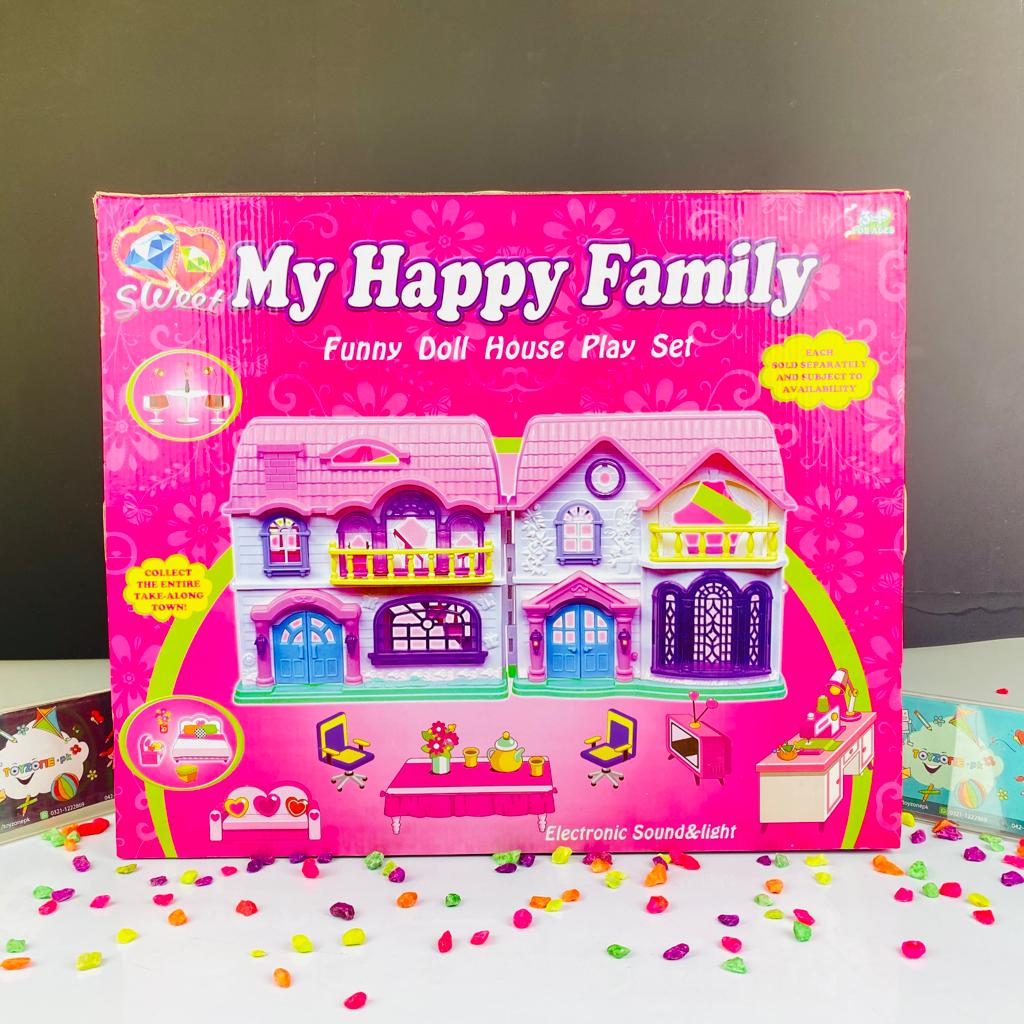 my happy family light and sound doll house