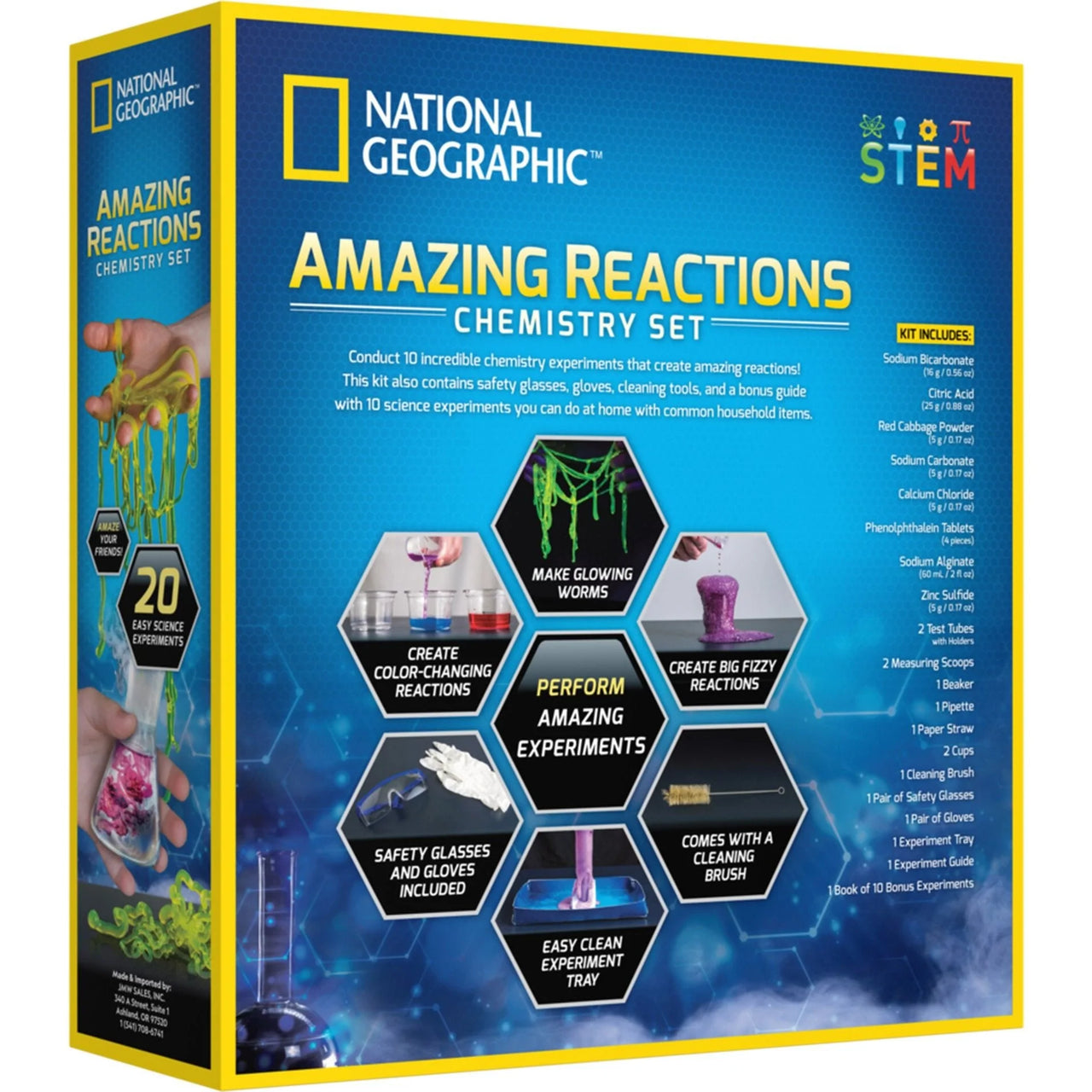 National Geographic Amazing Reactions Chemistry Set