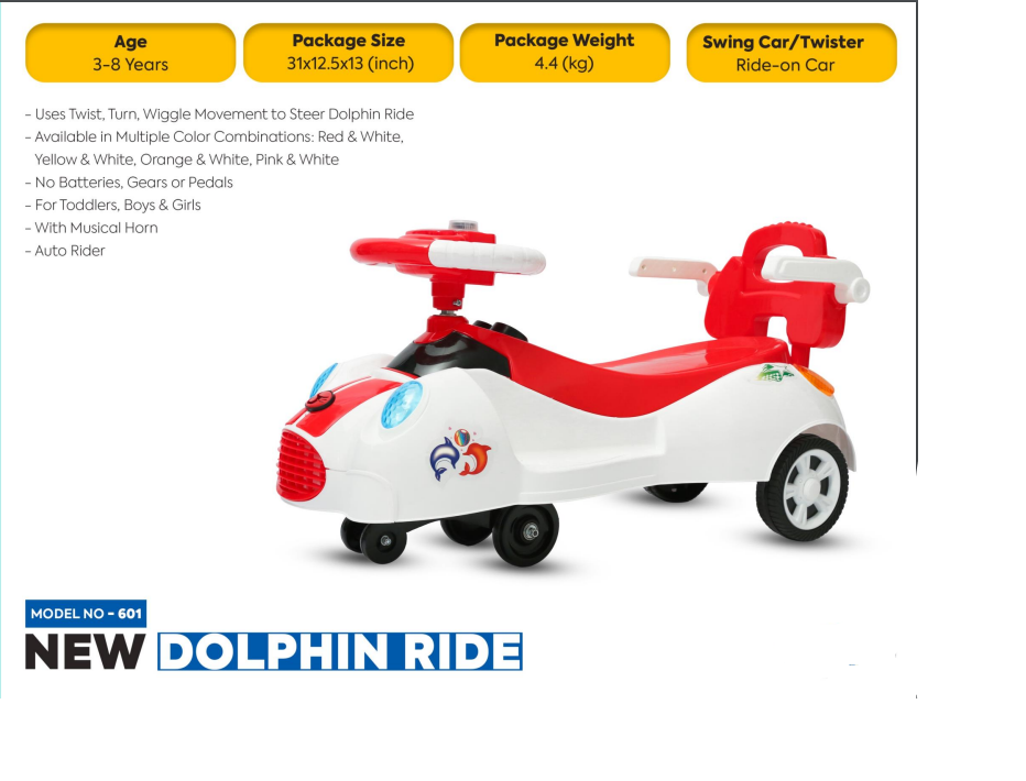 Baby Push Car - New Dolphin Ride