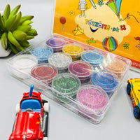 Thumbnail for pack of 12 glitter powder set small